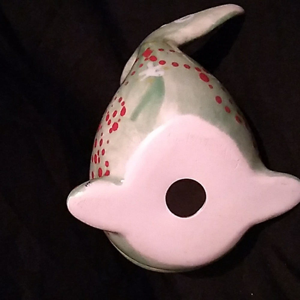 Hand Painted Colorful Ceramic Whale Figurine (B2) - Picture 7 of 10